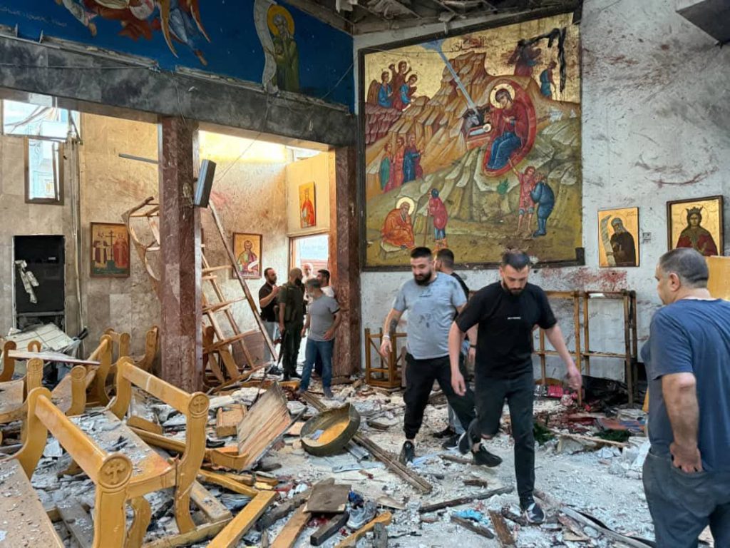 Atentado iglesia San Elías Damasco